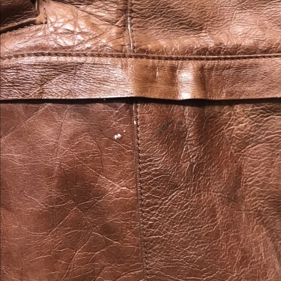 VTG Rabeanco Women’s Large Tan Leather Satchel Shoulder bag Italy - Picture 2 of 13